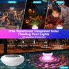 Solar Floating Pool Lights, USB Rechargeable Pool Lights with Remote,