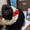 Pretty Charming Handmade Artificial Flower Plastic Gajra Veni Garland for