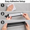 Stainless Steel Towel Rack for Bathroom Use – Self-Adhesive Single