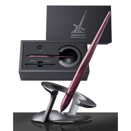 Novium Hoverpen 2.0 - Futuristic Luxury Pen, Professional Pen, Unique Aesthetic, Stunning Executive Pen Freely Suspended to Spin, Cool Gadgets, Father's Day Gifts (Mars Magma, Basic)