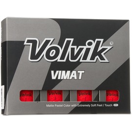Volvik Unisex Vimat Golfball, Gelb, Einheitsgröße, Unisex, rot, Einheitsgröße