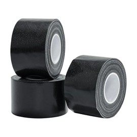Black Duct Tape Heavy Duty，3 Pack Heavy Duty Waterproof Black Tape,Strong Adhesive Duct Tape for Indoor Outdoor Repairs Tear by Hand, 60 Yards x 2 Inch Total