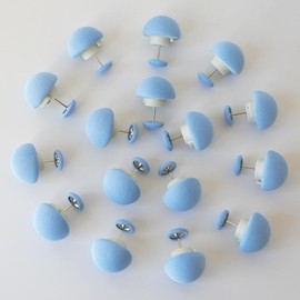 LISSION Duvet Clips, Non-Slip Duvet Cover Clips Pins 16 PCS, One-Button Unlock, for Quilt, Blanket, Bed Sheet, Blue Color