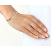 Tuscany Silver Friend Message Torque Bangle
