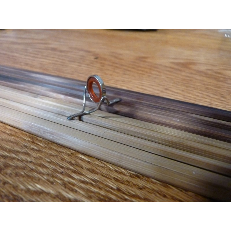 Black River Fly Shop Agate Stripping Guide Chrome RedOrange insert