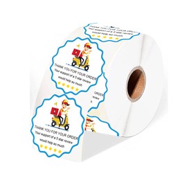 500 Pcs Food Delivery Labels Thank You for Your Order Stickers 2 Inch - Tamper Evident Sealed for Freshness Labels Stickers for Food Package