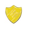 Head Pupil Gel Domed Yellow School Shield Badge