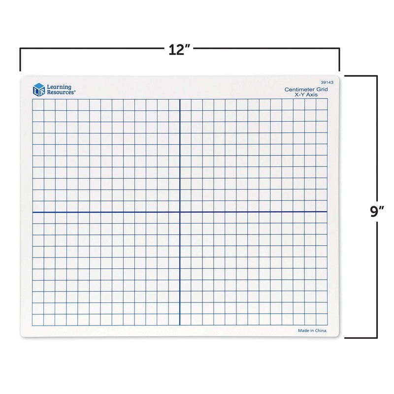 Learning Resources 9"x 11" Double Sided X-Y Axis Dry Erase