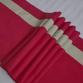 Lightolife Modern Bed Runner Decorative Bed End Scarf for Home Hotel Guesthouse, Red, 93.5x19.5in/ 240x50cm