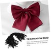 COHEALI 50pcs Bow Tie Extension Strap Bow Tie Elastic Strap