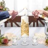 Unity Candles with Glass Candle Holder for Wedding Ceremony -