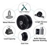SYRATION 4"x1-1/2" Cast Iron V Groove Caster Wheel with Straight
