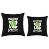 Powered by Lettuce Throw Pillow