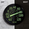Taylor Glow in the Dark Wall Indoor Outdoor Thermometer, Wireless