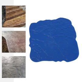 36" x 36" Seamless Concrete Stamp Molds, Blue Concrete Seamless Cement Stamping Tools Concrete Floor Stamp Mold Texture Stone Slate Stamping Mats for Walls, Floors