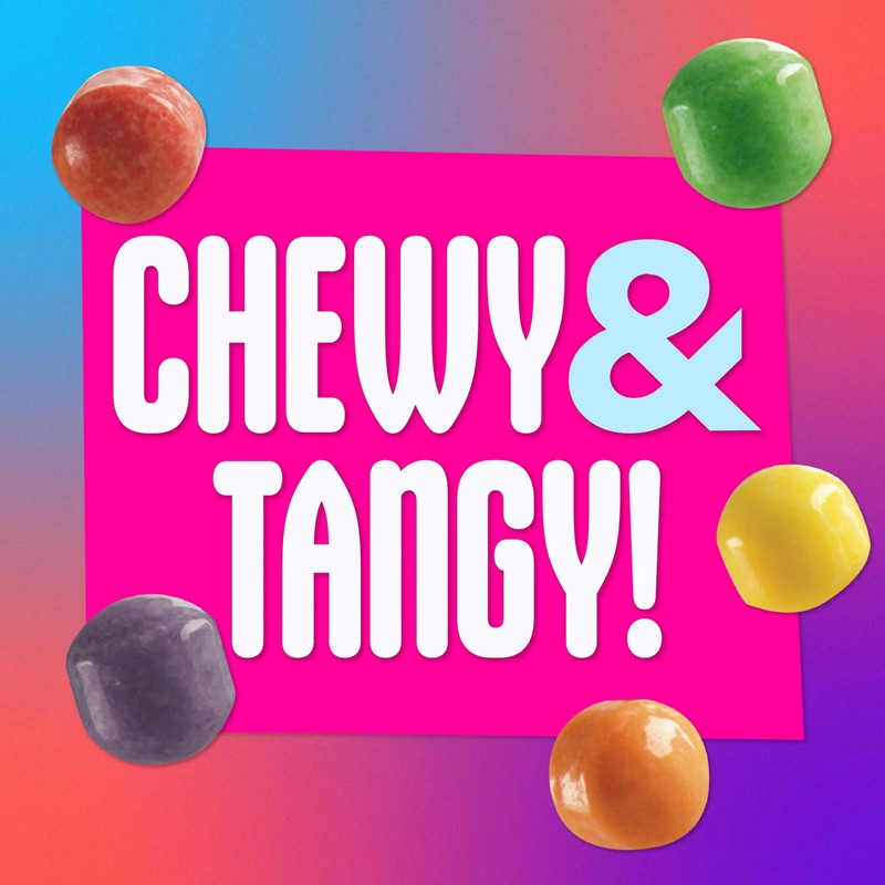 SweeTARTS Mini Chewy, Candy, Mixed Fruit, 1.8 oz, 24 count