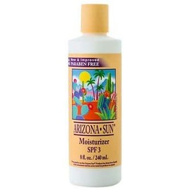 Arizona Sun Moisturizer SPF 3 – 8 oz –Natural Aloe Vera and Plants and Cacti from the Desert Provide Soothing Moisture for Dry Skin – Oil Free – Face and Body Lotion - Cream