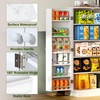 SogesPower Kitchen Pantry Storage Cabinet,Freestanding Pantry Cabinet with Doors and