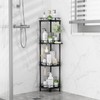 SWTYMIKI Corner Shower Caddy Standing - 4 Tier Stainless Steel
