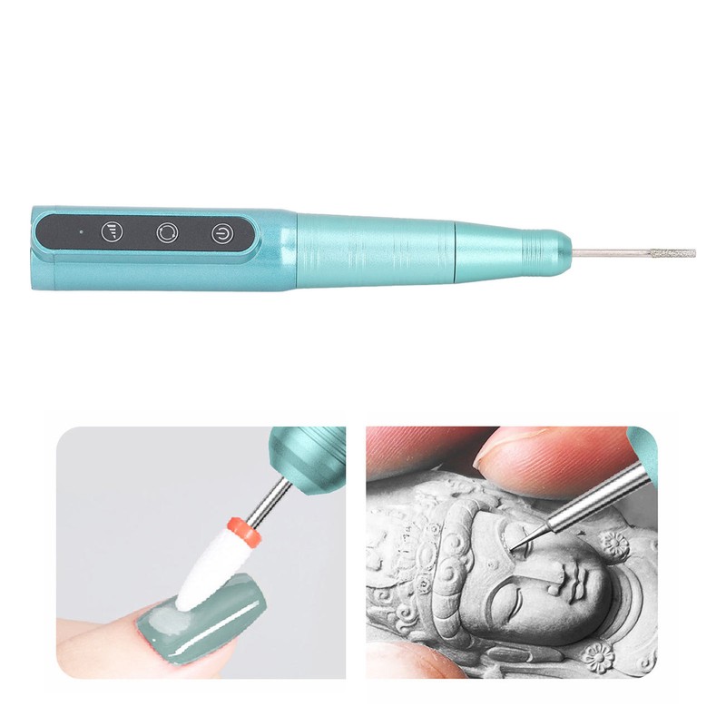 Handheld Grinder Pen USB Charging 3 Speed Control Electric Grinding