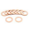 sourcing map Washers 10 Pieces Rings Flat Sealing Rings 15