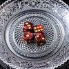 Levarage 0037 4 Dice Red Marble 0.5 inch Square dice