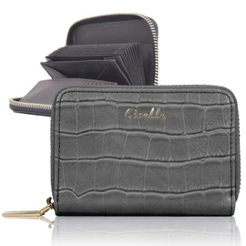 GISELLE Card Case, Coin Case, Coin Purse, Mini Wallet, Credit Card Case, Women's, Business Card Holder, Large Capacity, Anti-Skimming, Card Slot, Thin, Magnetic Protection, Croco Embossed, [Slurto