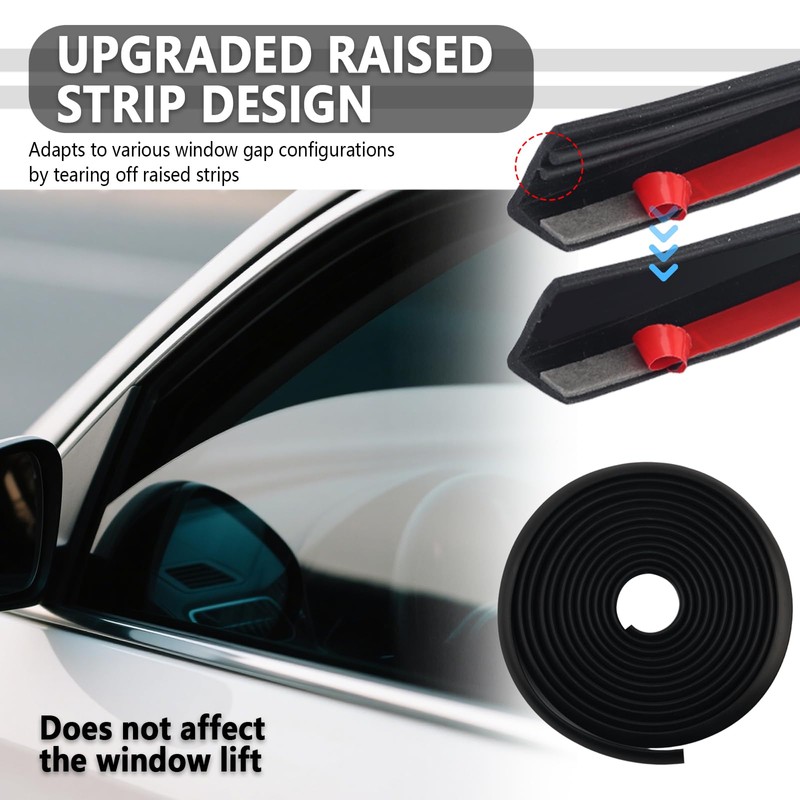13.12Ft Car Weather Stripping with Tool,Upgraded EPDM Automotive Weather Stripping