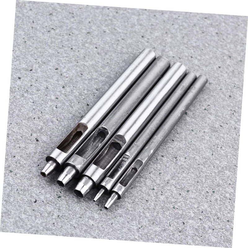 SHINEOFI 1 Set Leather Hollow Round Punch Tool Durable Belt