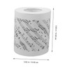 SEWOART 1 Roll Musical Note Toilet Paper Toilet Tissue Bulk