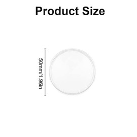 zalati Mount Pads, 6 Pack Cell Phone Mounted Mats Nano Anti-Slip Decor Figures Suction Cup Stand for Windshield Dashboard - Clear