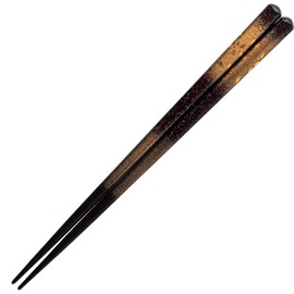 Wakasa Lacquer Chopsticks 264536 Tenmaru Snow Cherry Blossoms, Gold, Natural Wood, Dishwasher Safe, 8.3 inches (21 cm), Made in Japan