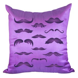 Mustache Stencil 6.5 x 6.5 Inch (M) - Mixed Media Shapes, 12 Mustache Facial Hair Stencils for Painting Template