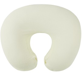 Onacosht Muslin Nursing Pillow Cover Soft 100% Cotton Feeding Pillow Slipcover Fits Standard Infant Nursing Pillow or Positioner for Baby Boy and Girl, Ivory White