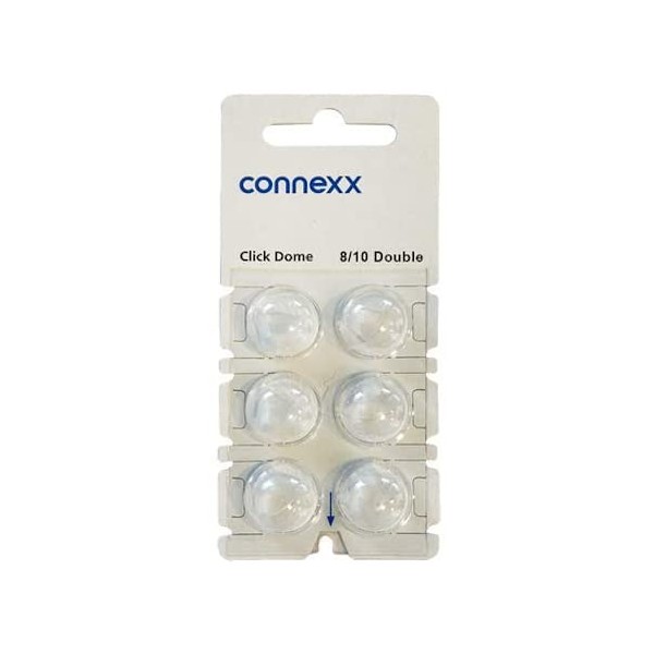 Connexx Accessories Siemens / Rexton Click Domes (6 domes) NEW Blister Pack (8/10mm Double)