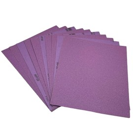 60 Grit Wet Dry Sandpaper, 9 x 11 Inch (23x28 cm) Sanding Sheets, 10 PCS Premium Aluminum Oxide Abrasive Sand Paper for Wood Metal Ceramic or Auto Polishing and Scratches Removing