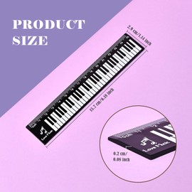 BAYTORY 5 Pcs Plastic Ruler 15cm, Small Rulers, Acrylic Bulk Ruler, Measuring Drafting Tools with Centimeters for School Home Office (Black)