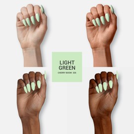 MelodySusie Thick Green Gel Nail Polish,0.5 Fl Oz Light Green Soak Off UV LED Funny Bunny Gel Polish,Gift for Women Nail Art Manicure Salon DIY Nail Design Decoration at Home-326