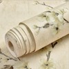 Q QIHANG Country Retro Pastoral Non-Woven Wallpaper, (A Light Yellow)