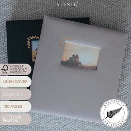 Photo Albums for 4x6 photos Holds 500 | Premium Photo Album | Photo Album with 500 Picture Pockets | Acid Free Photo Album for Wedding, Birthday, Baby Photo Album (Taupe/Grey)