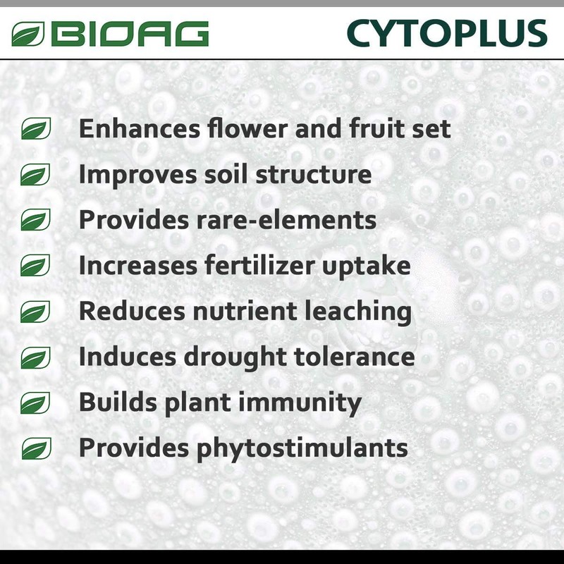 BioAg CytoPlus Organic Humic Acid Plus Seaweed Extract, Essential Micronutrients,