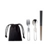 Cutlery Set, Stainless Steel, 3-Piece Set, For Camping, Outdoors, Solo