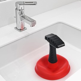 Kitchen Sink Plunger Unblocker Mini Short Handled Toilet Plungers Heavy Duty for Unblocking Bathroom Drain Powerful Tool Assorted Colours