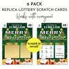 Zoschie 6 Christmas Pregnancy Announcement Lottery Scratch Cards - Baby
