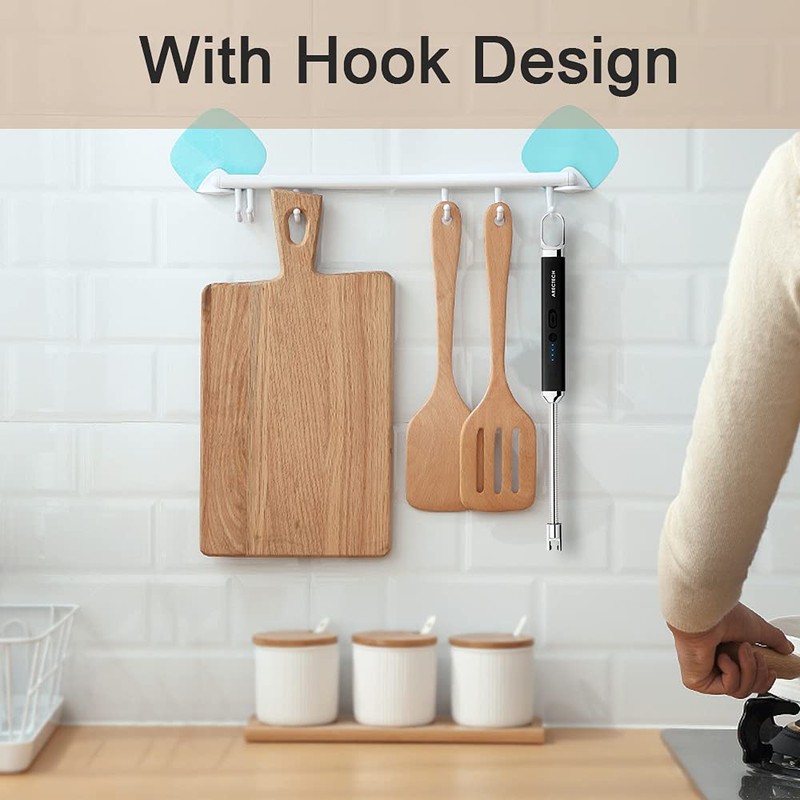 ARECTECH Electric Arc Candle Lighter Flameless Rechargeable USB Long Lighters