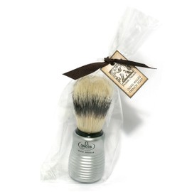 Pre de Provence Men's Boar Bristle Shave Brush with Aluminum Handle for Quick Lather