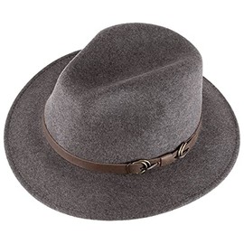 Alpenleder Hat – Model: Siena (Handmade) – Sustainable Organic Felt from Regional Agriculture | Fedora Wool Hat, Hats for Men and Women *Fair Produced*, Dim Grey