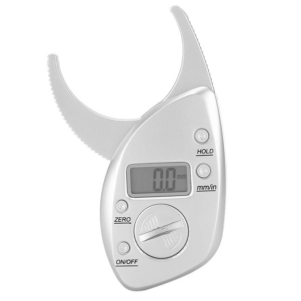 Body Fat Caliper Digital Display LCD High Accuracy Battery Powered Body Fat Measurement for Athletic Women/Men Body Monitoring Measures up to 50mm in Skin Fold Thickness