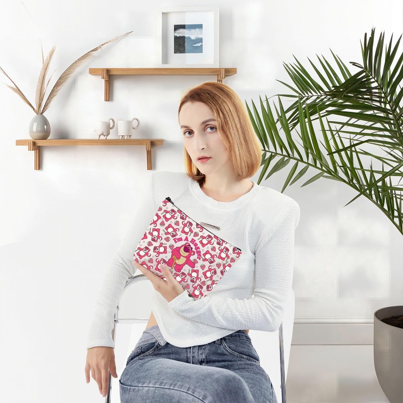 WZMPA Funny Lotso Bear Cosmetic Bag Lotso Fans Gifts I'm