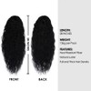 GLAM21USA 28 Inch Ponytail Extension Crimp wave Long Drawstring Ponytail